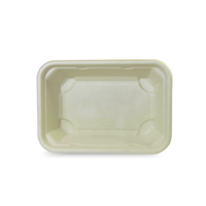 Rectangular Brown Bagasse Parcel Container With Lid 550ml - Image 15