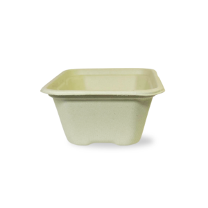 Rectangular Brown Bagasse Parcel Container With Lid 750ml - Image 4