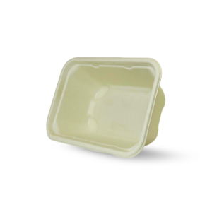 Rectangular Brown Bagasse Parcel Container With Lid 750ml - Image 6